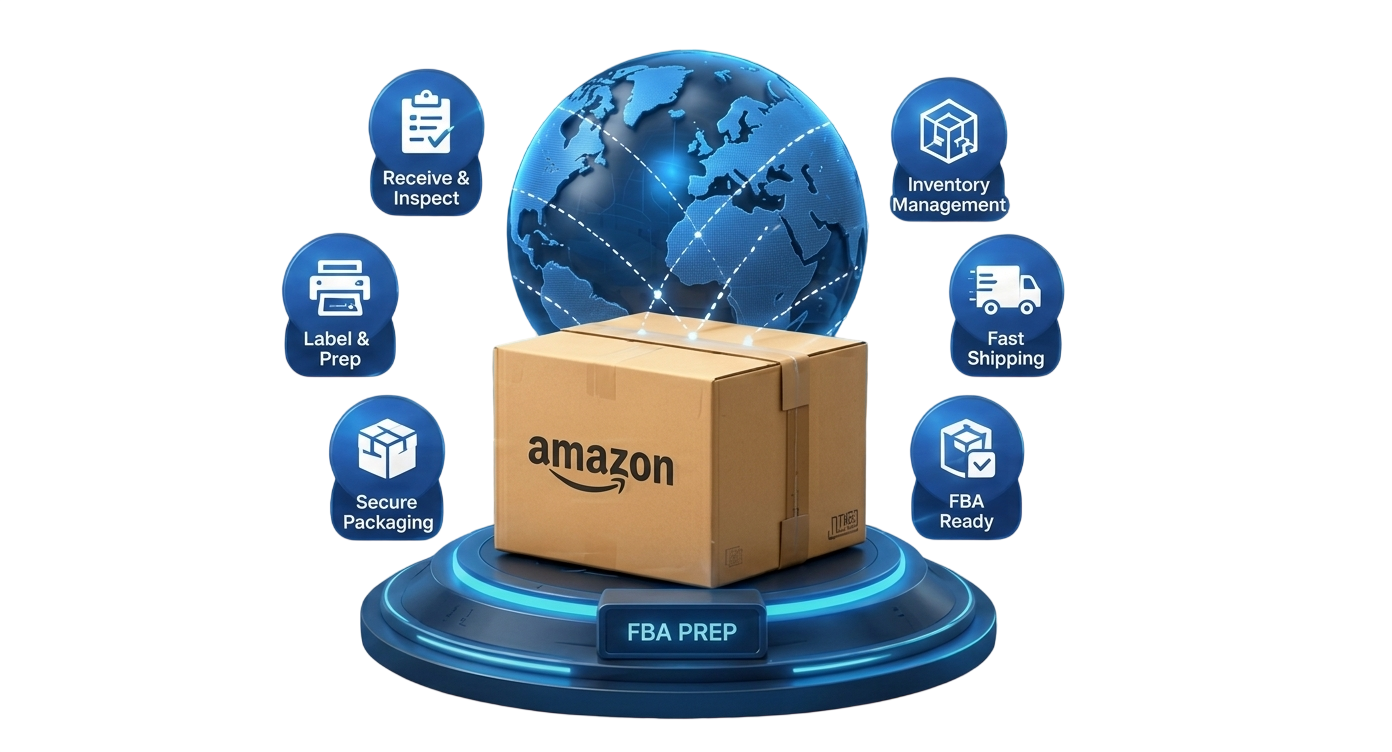 Prep Saudi FBA prep and fulfillment illustration